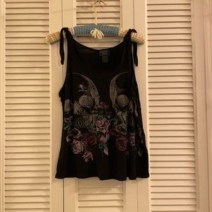 614. Midnight Hour Woman’s Skull Tank Top